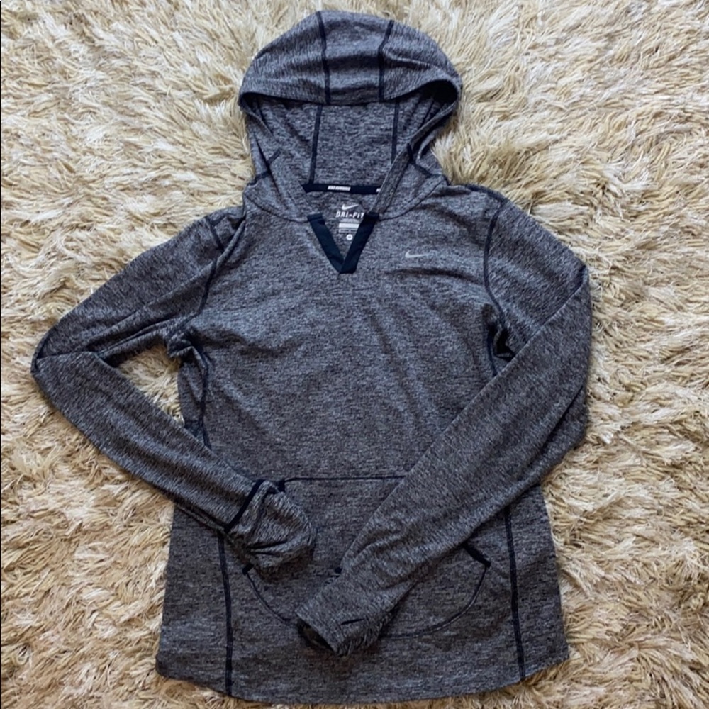Nike Dri Fit hooded running shirt